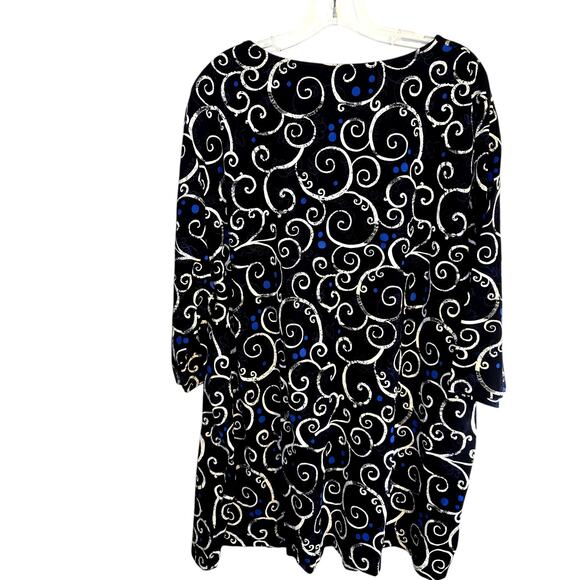 Liz & Me 2X Black Women's Sleeve Top Shirt Blouse Plus Size22W 24W XXL 2XL - Picture 4 of 5